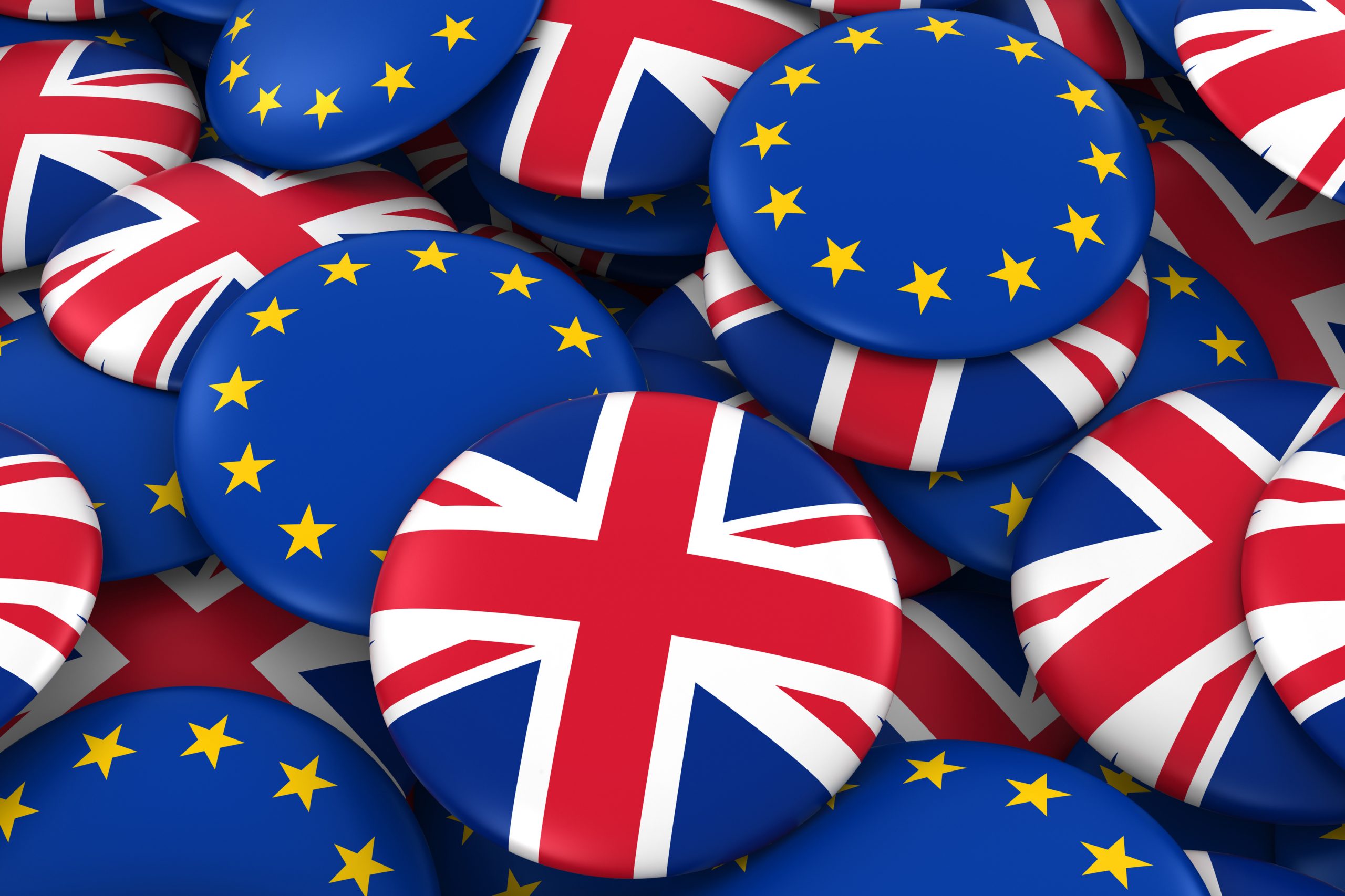 Flaga UK i UE w formie pastylek